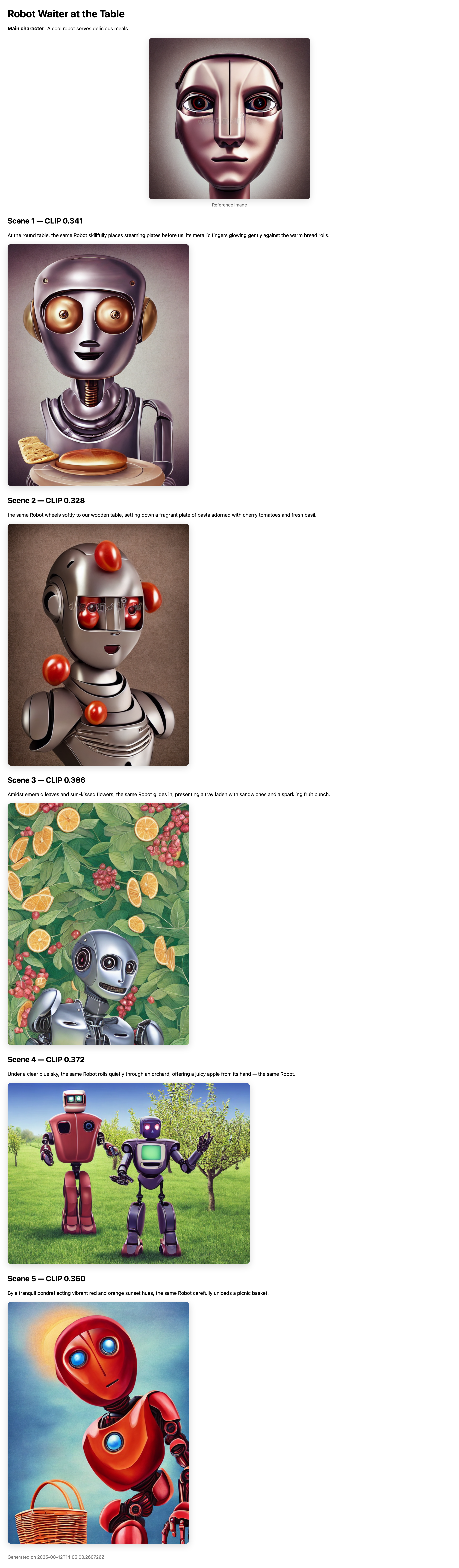 Robot Waiter at the Table preview